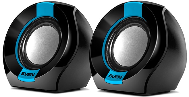 Компьютерные колонки Sven 150 Black/Blue,  по выгодной цене с .