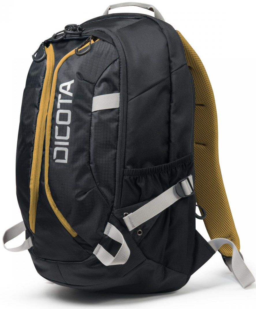 Rucsac pentru oraș Dicota Backpack Active black/yellow (D31048)