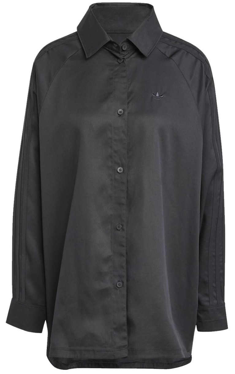 Женская рубашка Adidas Twill Shirt Black, s.XS