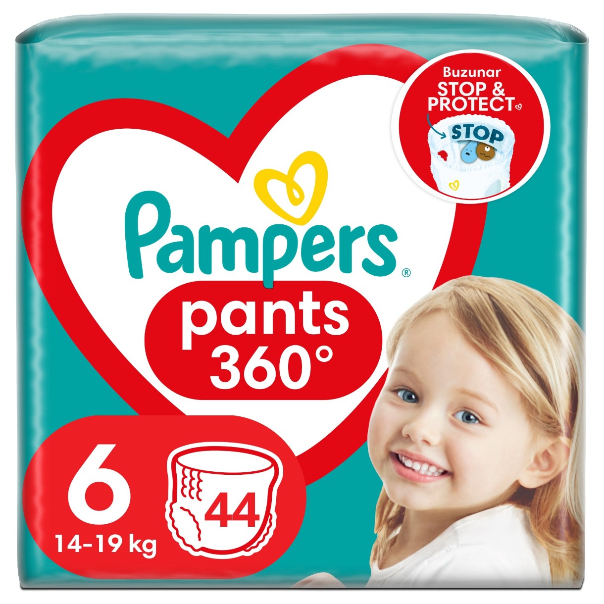Подгузники-трусики Pampers 6/44pcs