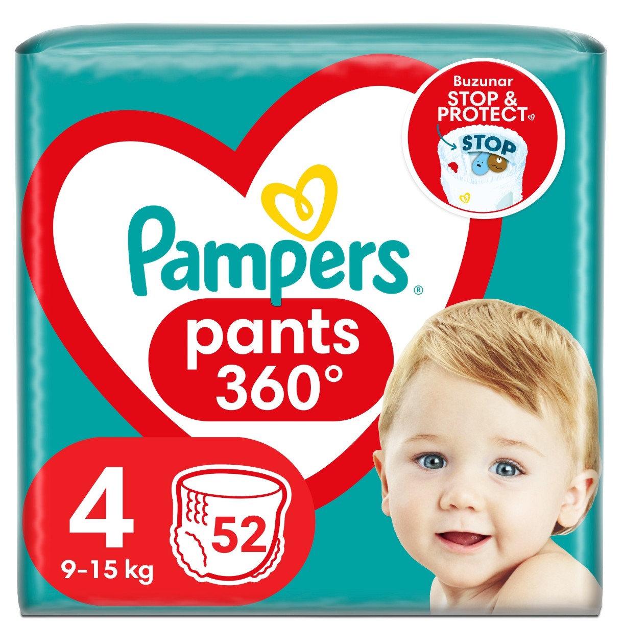 Scutece-chiloți Pampers 4/52pcs