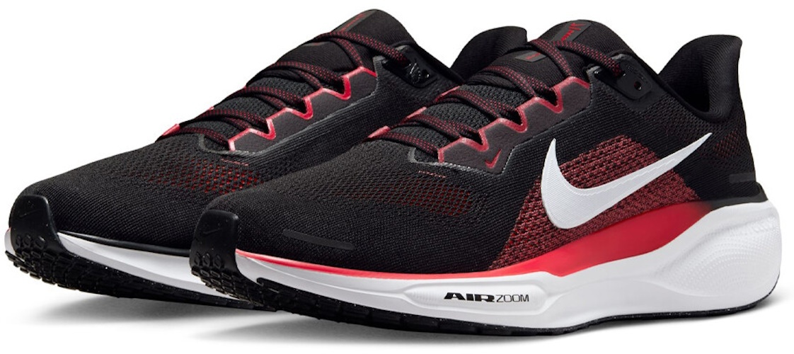 Кроссовки мужские Nike Air Zoom Pegasus 41 Black/Fire Red/White, s.42.5