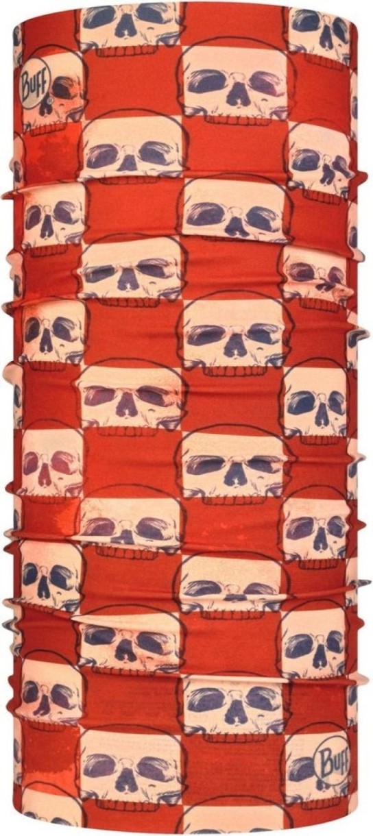 Headwear multifuncțional Buff Original Neckwear Skull Plaid