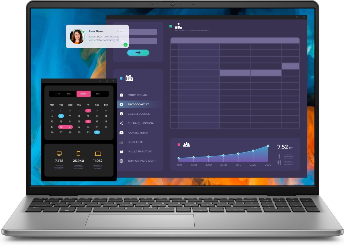 Ноутбук Dell Vostro 5640 Titan Grey (Ultra 5 120U 16Gb 1Tb Ubuntu)