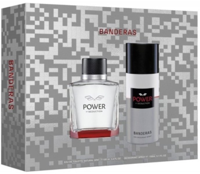 Парфюмерный набор для него Antonio Banderas Power of Seduction EDT 100ml + Deo Spray 150ml