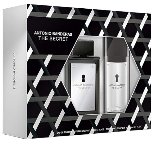 Парфюмерный набор для него Antonio Banderas The Secret EDT 100ml + Deo Spray 150ml