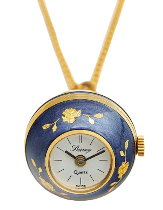 Pandativ cu ceas Berney 3904 Blue