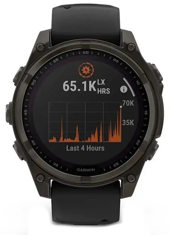 Smartwatch Garmin fēnix 8 Solar Sapphire Carbon Grey (010-02907-11)