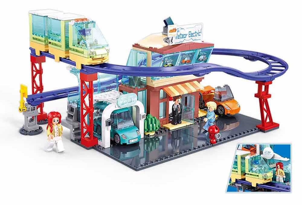 Конструктор Sluban Metropolis Electric Bus Store (B1262)