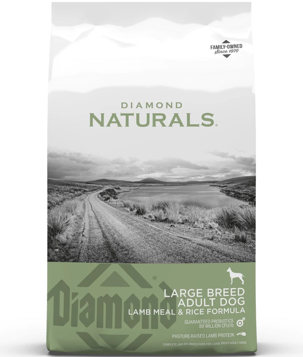Hrană uscată pentru câini Diamond Naturals Large Breed Adult Dog Lamb Meal & Rice 2kg