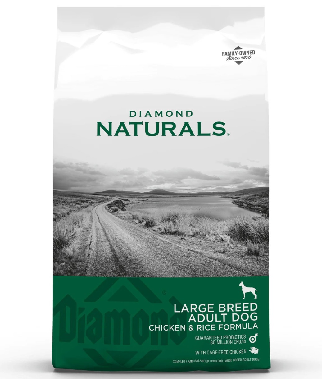 Hrană uscată pentru câini Diamond Naturals Large Breed Adult Dog Chicken & Rice 15kg