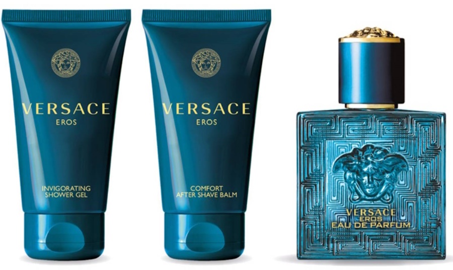 Парфюмерный набор для него Versace Eros EDP 50ml + Aftershave Balm 50ml + Shower Gel 50ml