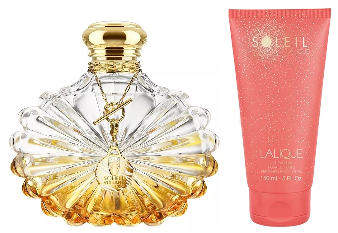 Парфюмерный набор для неё Lalique Soleil Vibrant EDP 100ml + Body Lotion 150ml