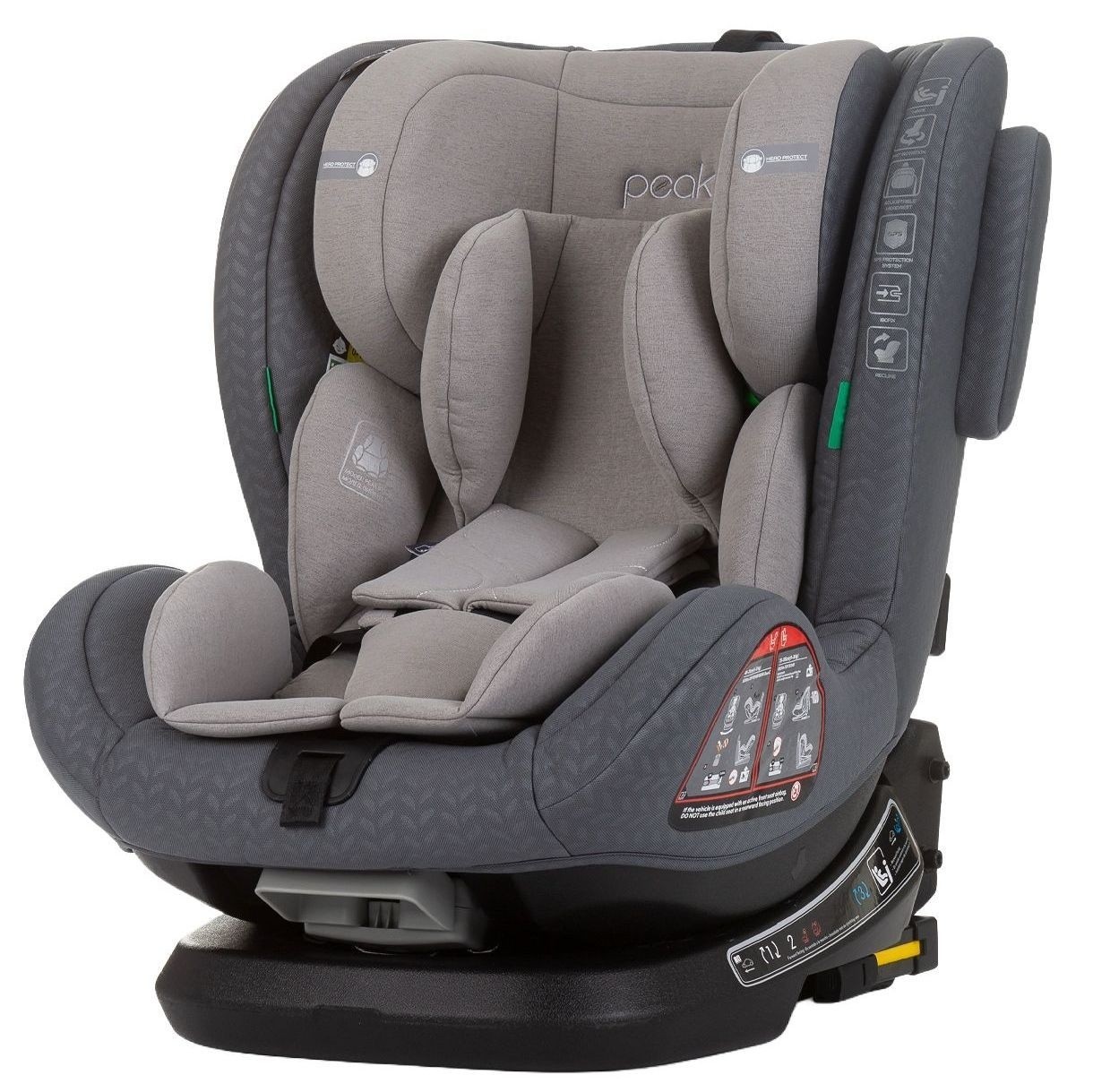 Детское автокресло Chipolino I-Size Isofix 360 Peak (STKPK02402GN)