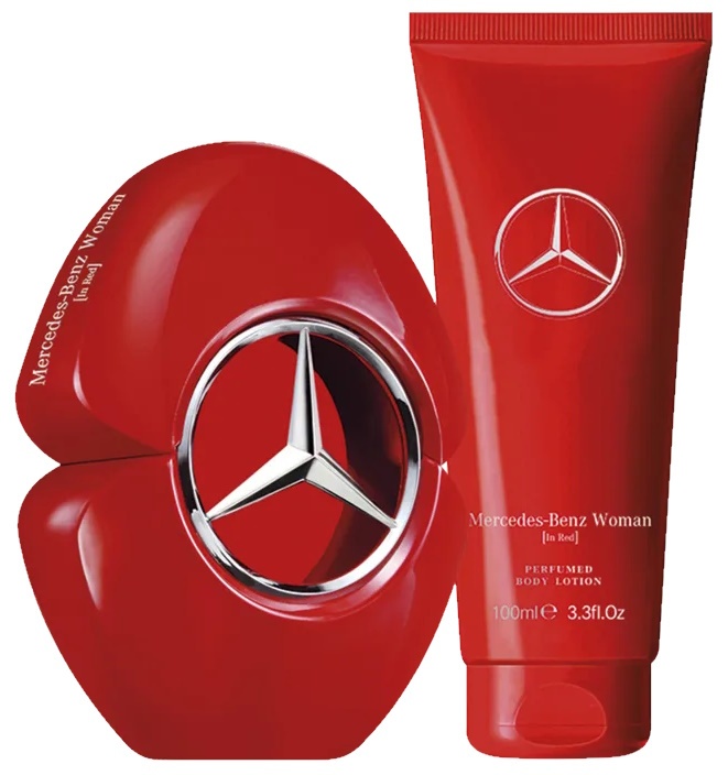 Парфюмерный набор для неё Mercedes-Benz Woman In Red EDP 90ml + Body Lotion 100ml
