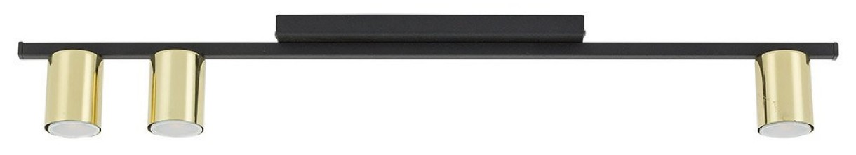 Plafonieră Tk-Lighting Logan 5672 Black/Gold