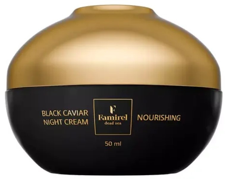 Cremă pentru față Famirel Black Caviar Nourishing Night 50ml (086394)