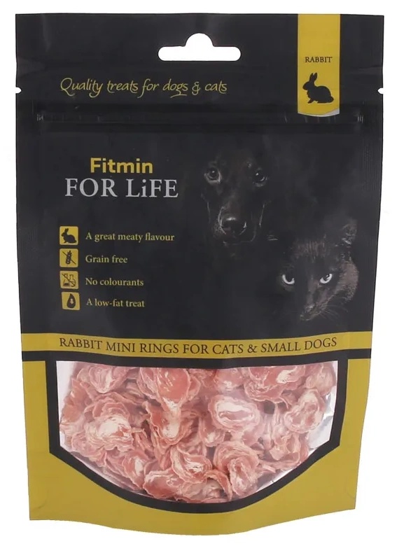 Лакомства для собак Fitmin Dog & Cat Mini Rabbit Rings 70g