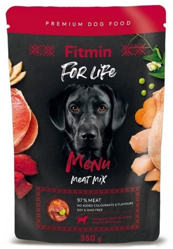 Snackuri pentru câini Fitmin For Life Meat Mix 350g