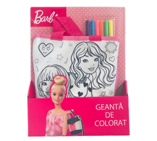 Carte de colorat pentru copii Total Office Barbie (Ba-Wb4146)