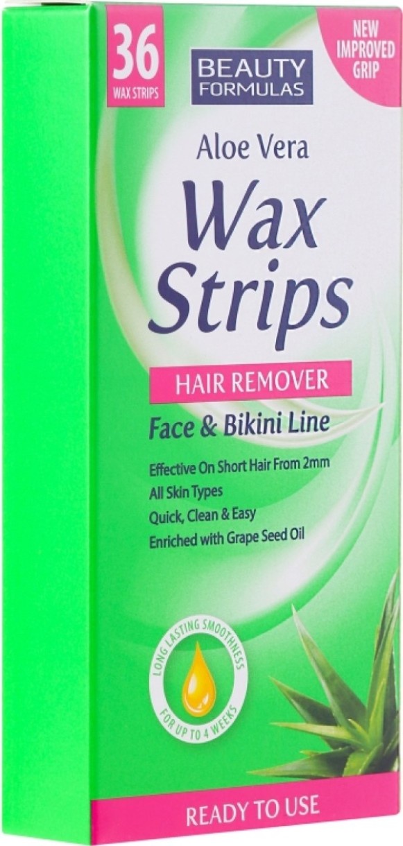 Benzi de ceară Beauty Formulas Wax Strips Face & Bikini 36pcs