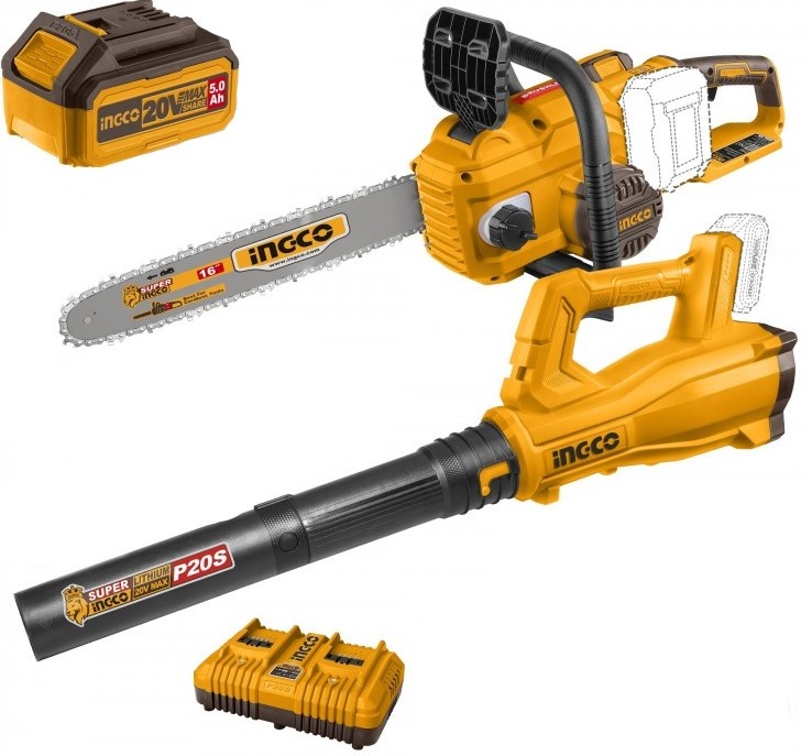 Ferăstrău cu lanţ cu acumulator Ingco COSLI240463