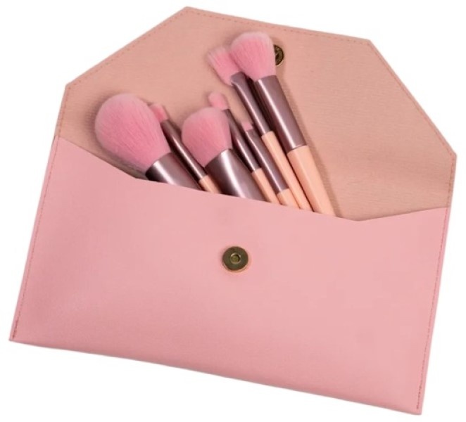 Pensule de machiaj Kiss Face 9pcs Pink
