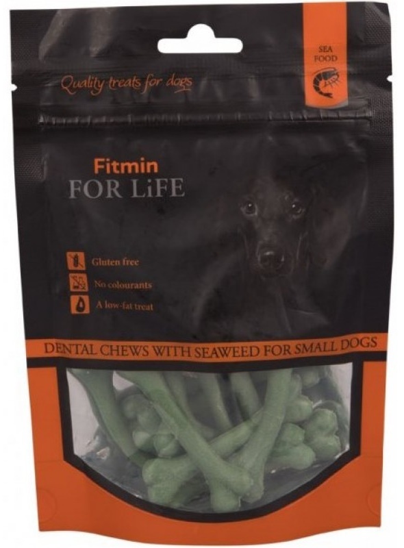 Лакомства для собак Fitmin For Life Treat Dental Bones with Seaweed 70g