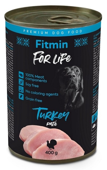 Влажный корм для собак Fitmin For Life Turkey 400g