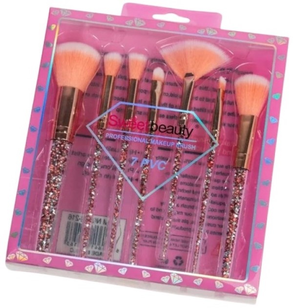 Кисти для макияжа Sweet Beauty 7pcs Pink