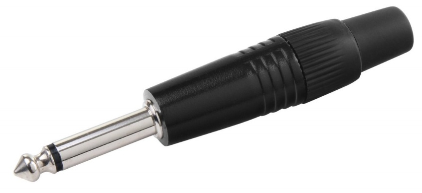 Conector Pronomic JPLUG 6.3mm BK Mono