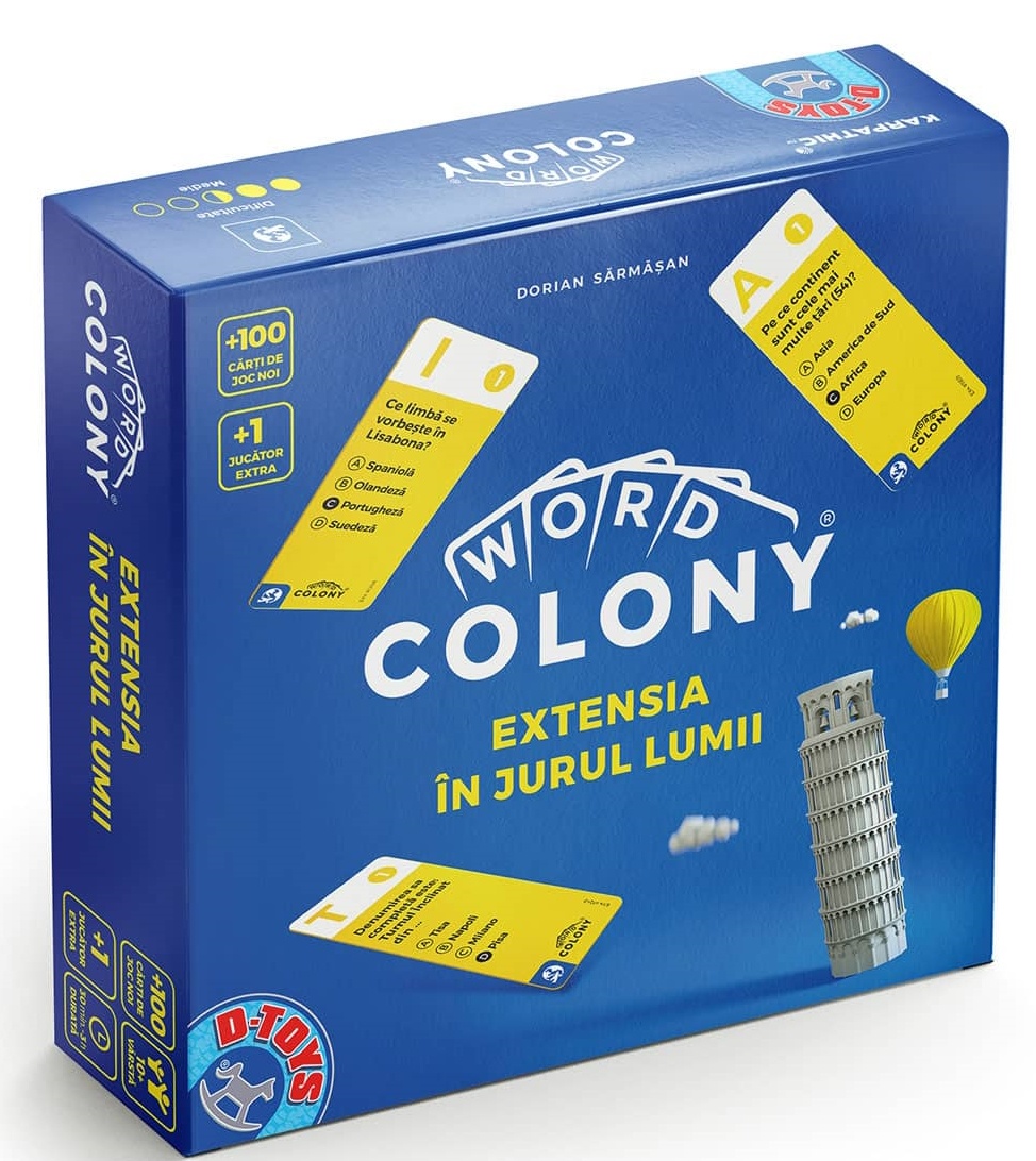 Настольная игра D-Toys Word Colony Extensia in Jurul Lumii (079121)
