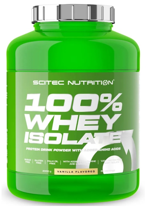 Proteină Scitec-nutrition 100% Whey Isolate 2000g Vanilla