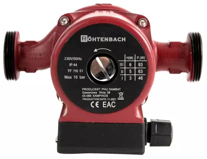 Pompă de circulație Rohtenbach RH 25-80/180