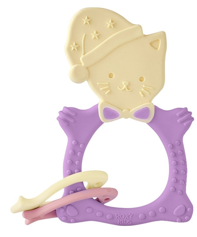 Игрушка-прорезыватель Roxy Kids Meow Lilac (RMT-002)