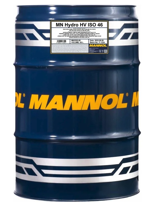 Ulei hidraulic Mannol Hydro HV 46 ISO 46 Zinc Free 2206 60L