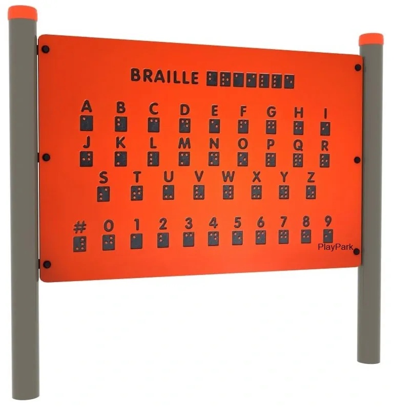 Panou interactiv PlayPark Alfabet & Braille
