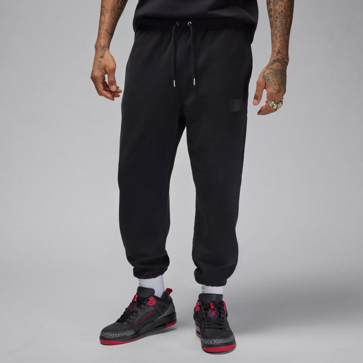 Pantaloni spotivi pentru bărbați Nike M Jordan Flight Fleece Pants Black, s.XXL