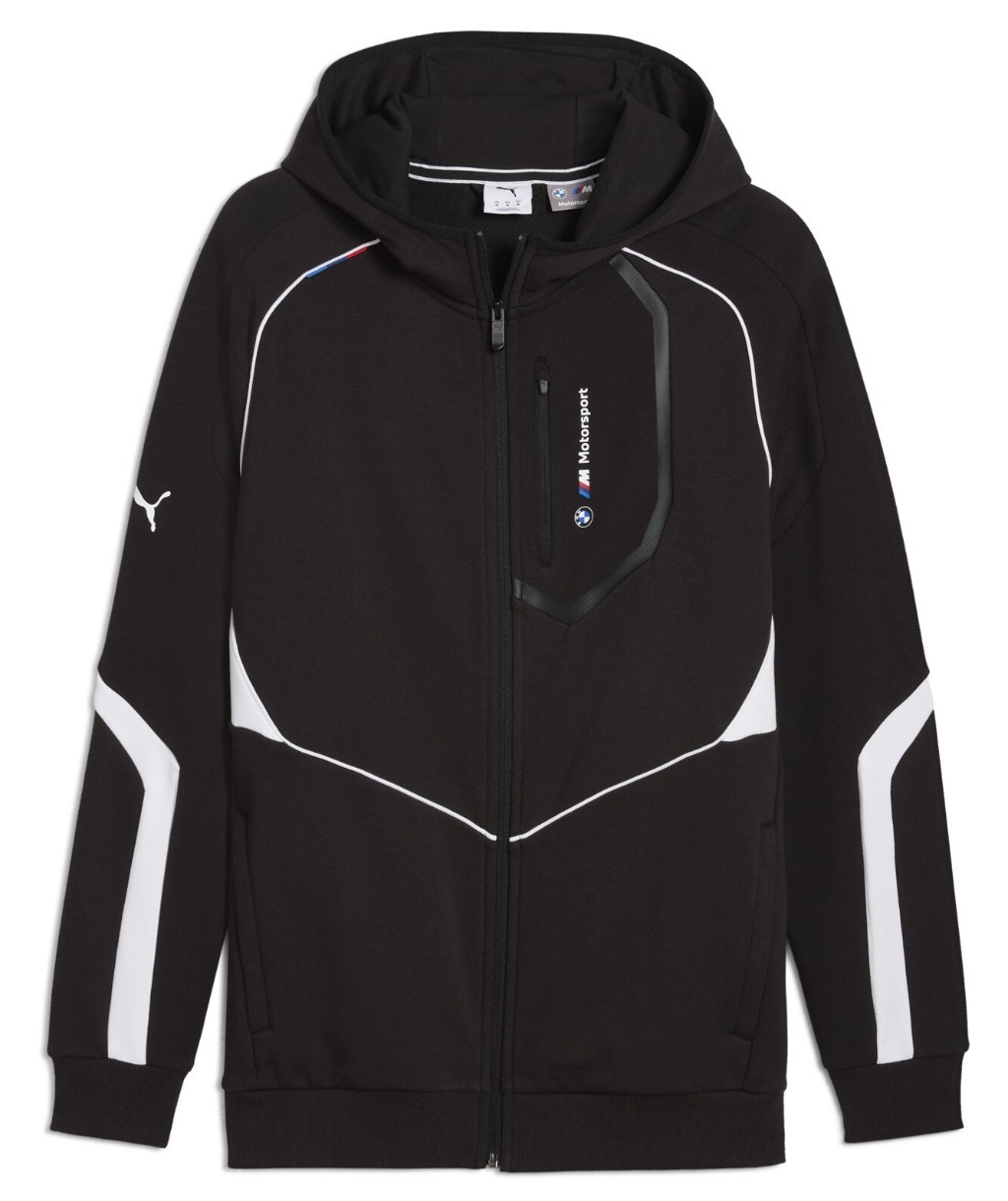 Мужская толстовка Puma Bmw Mms Hooded Sweat Jacket Puma Black, s.XXL (63061501)