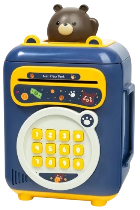 Pușculiță-safeu ShopShop Bear Blue