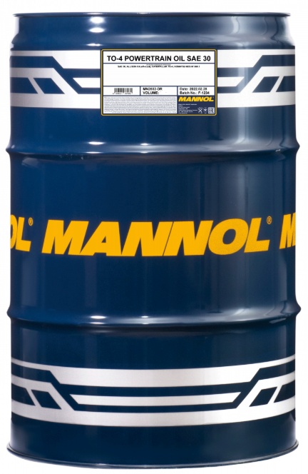 Моторное масло Mannol TO-4 Powertrain Oil SAE 30 2602 60L