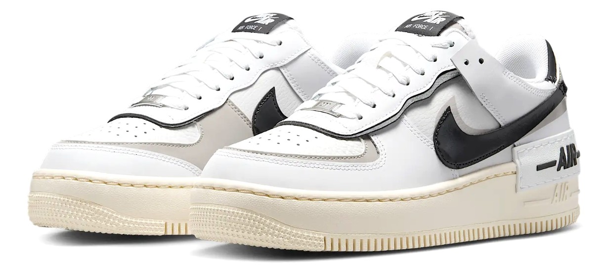 Ghete pentru dame Nike W Air Force Shadow White/College Grey/Platinum Tint/Off Noir, s.38.5