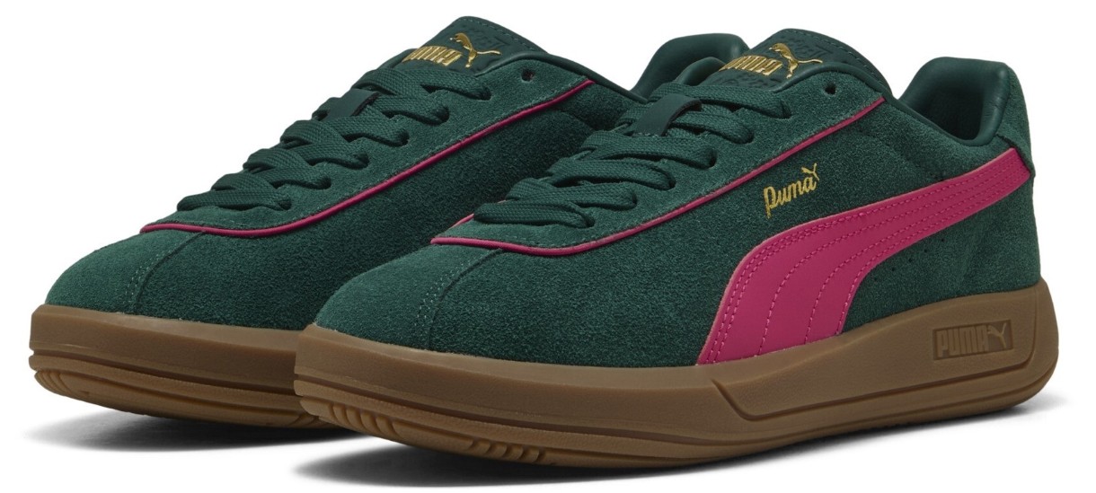 Ghete pentru dame Puma Club Klassika Sd Dark Myrtle/Puma Pink, s.37