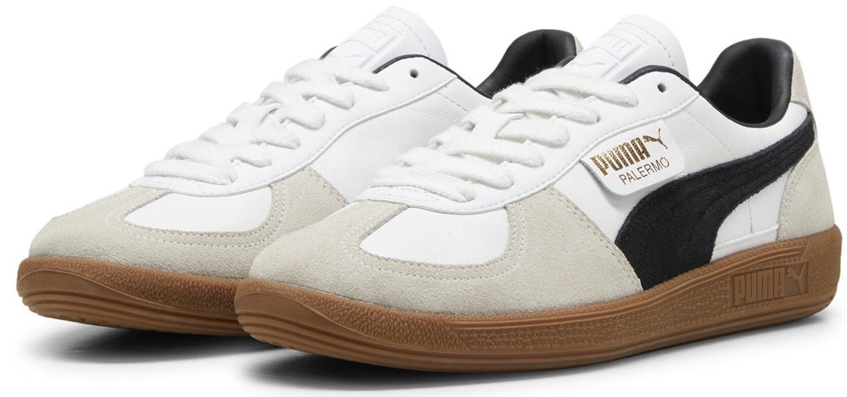 Ghete pentru bărbați Puma Palermo Lth Puma White/Vapor Gray/Gum, s.46