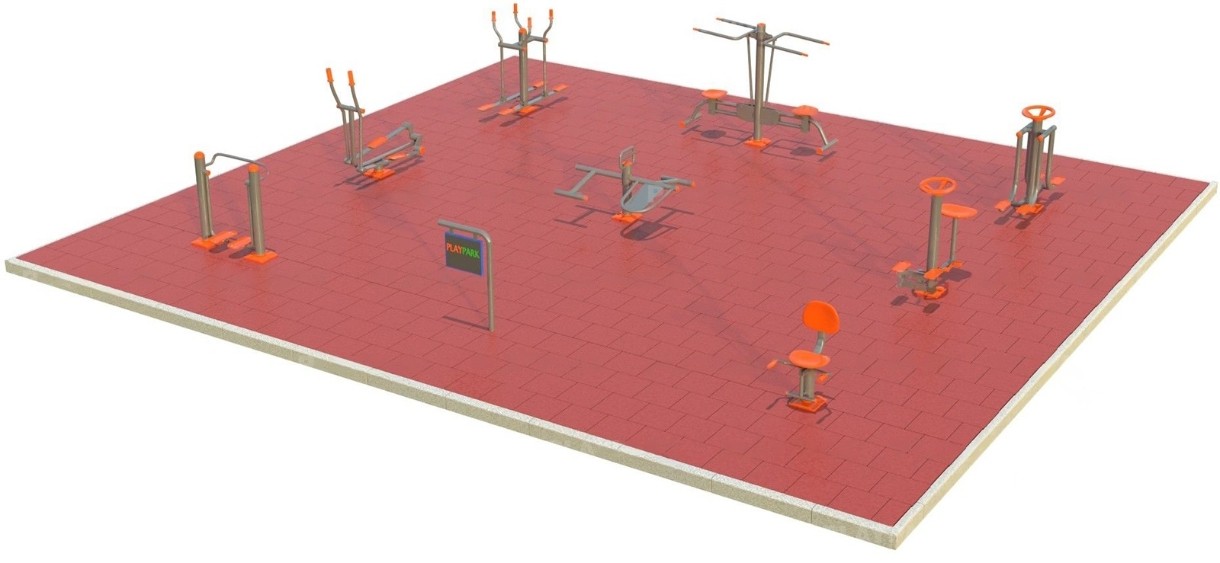 Aparat fitness exterior PlayPark 8FT Fitness Zona