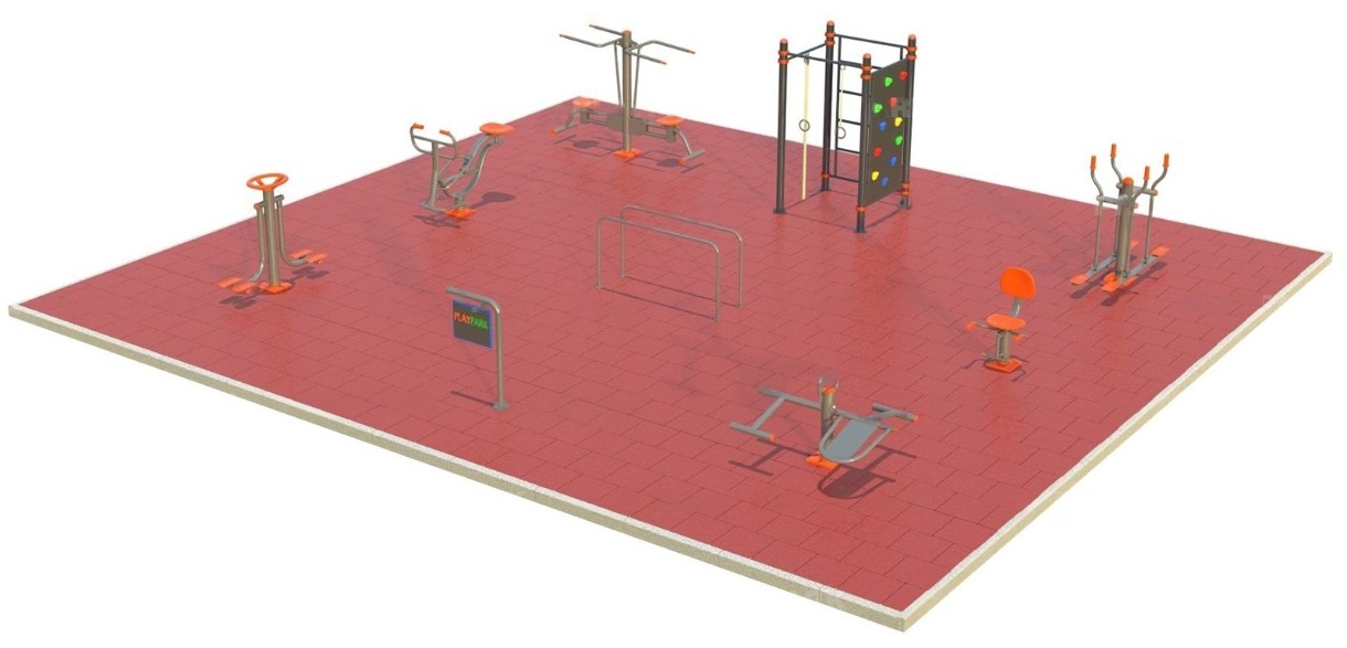 Уличный спортивный тренажер PlayPark MultiFitness FTK-1