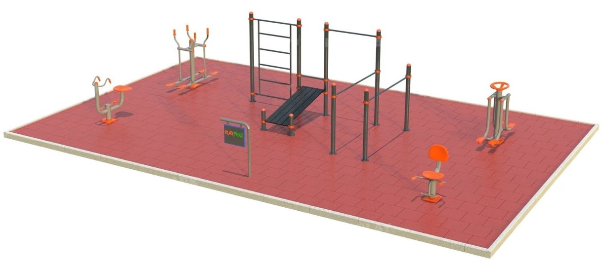 Уличный спортивный тренажер PlayPark MultiFitness FTK-2