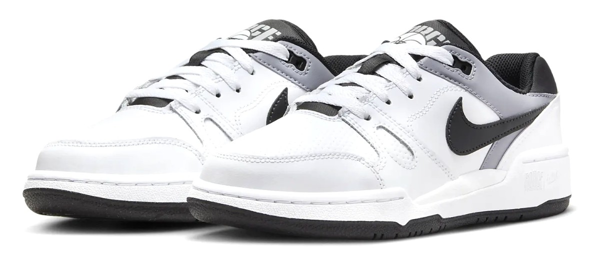 Кеды детские Nike Full Force Low White/Pewter/Black, s.32