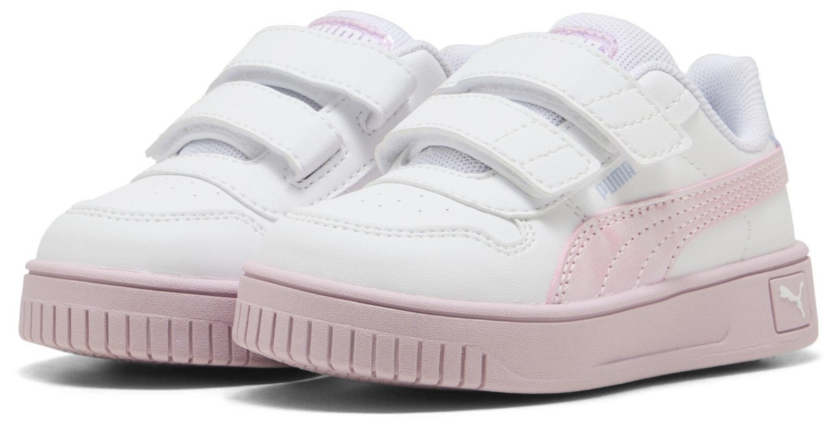Кеды детские Puma Carina Street Blurry Dreams V Inf Puma White/Rose Mauve/Cool Weather, s.27