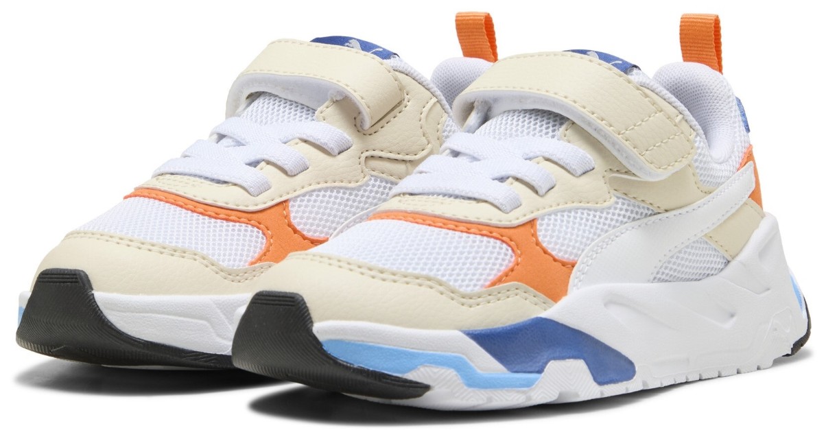 Кроссовки детские Puma Trinity Ac+ Ps Alpine Snow/Puma White/Orange Glo/Clyde Royal, s.28.5